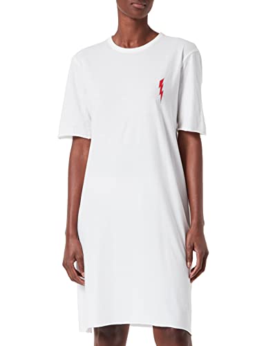 ONLY Damska sukienka Onllucy S/S Rebel Box JRS, Cloud Dancer/Print:danger, M