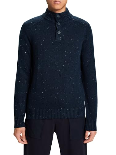 ESPRIT sweter męski, 450/Petrol Blue, S