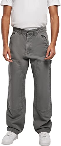 Urban Classics Double Knee Carpenter Trouser Spodnie męskie, Ciemny szary, 26