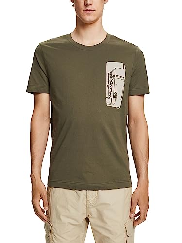ESPRIT T-shirt męski, 352/Khaki Green 3, M