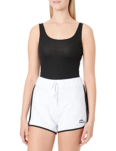 NA-KD Damskie szorty do haftowania na co dzień, biały, L