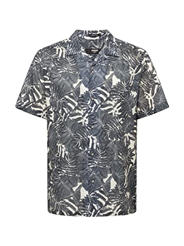 Mavi Męska koszula z nadrukiem, ciemny denim, L