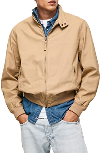 Pepe Jeans Męska kurtka CRANTHAM, Camel, L, Wielbłądzi
