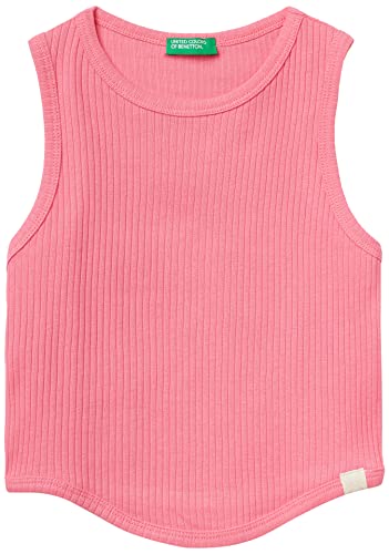 United Colors of Benetton Tank Top 3zzuch011 Dzianina, Fuksja 258, 170 cm Dziewczyna, Fuksja 258