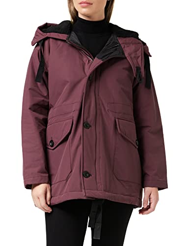 G-STAR RAW Płaszcz damski Mid Parka, Fioletowy (wino winiarskie A281-D303), S