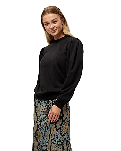 Minus Mika damska bluza z długim rękawem, 100 Czarny, L