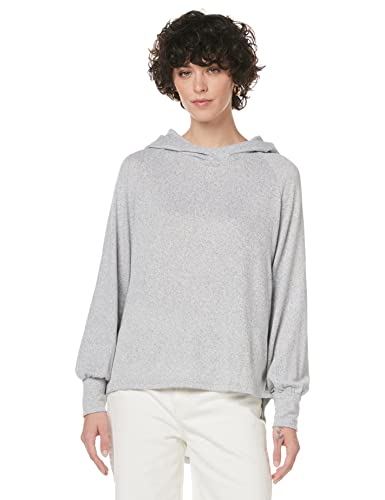 ONLY Damska bluza z kapturem ONLELCOS Emma L/S (Light Grey Melange), S, jasnoszary melanżowy, S