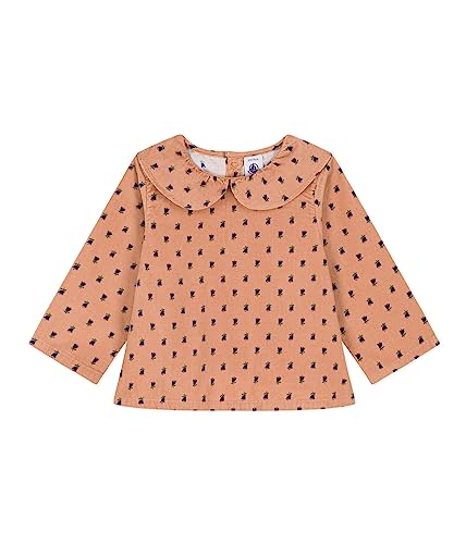 Petit Bateau A08ah bluzka dziecięca z długim rękawem (1 opakowanie), różowy Sienna/wielokolorowy, 3 miesięcy
