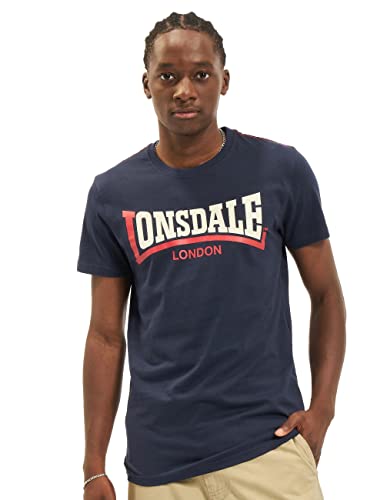 Lonsdale T-shirt męski Two Tone, grantowy, 3XL