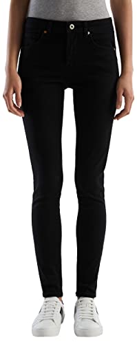 United Colors of Benetton Spodnie damskie 4nf1574k5 Jeansy, czarny denim 800, 34, Czarny denim 800, 58