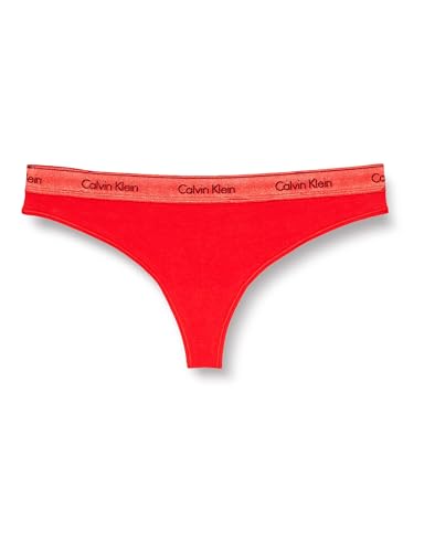 Calvin Klein Stringi damskie (Ff), Czerwony, 3XL
