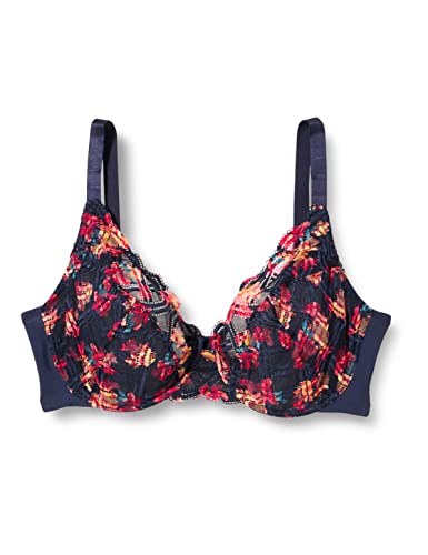 Sans Complexe Elise Fantaisy biustonosz, granatowy nadruk i kwiaty, 95C Kobiety, Granatowy Druk & Kwiaty, 80C