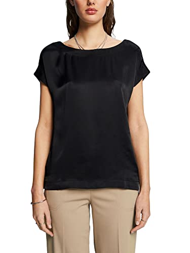 ESPRIT Collection Damska koszulka 043EO1K310, 001/BLACK, XXL, 001/Black, XXL