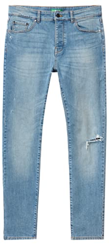 United Colors of Benetton Spodnie męskie 4gz7ue00e dżinsy, jasnoniebieskie denim 931, 30, Jasnoniebieski Denim 931, 36