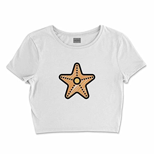 Bona Basics, Koszulka damska z nadrukiem cyfrowym,%100 bawełna, biała, casualowa, topy damskie, rozmiar: S, biały, S Krótki