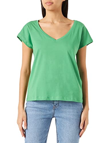 ONLWINNIE REG S/S Plain V-Neck Top CSJRS, zielony (Kelly Green), XS