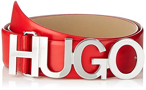 HUGO Damski pasek Zula 4 cm - ZL, Żywa czerwień, 85