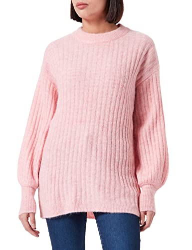ICHI Damski sweter Ihamara Ls Rib, 142307/Cameo Różowy, M
