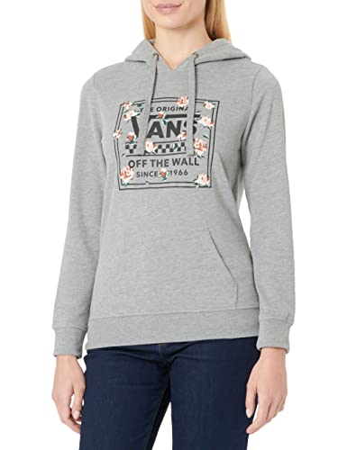 Vans Damska bluza z kapturem Stackton w kwiaty z kapturem, szary wrzosowy, L, wrzos szary, L