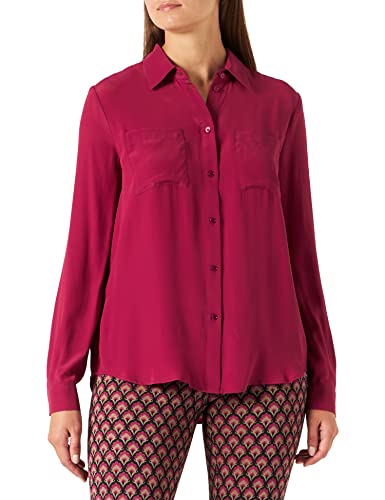 Pinko Damska koszula Nora 2 Crepe De Chine, W98_Fuchsia Beaujolais, 14 (L)