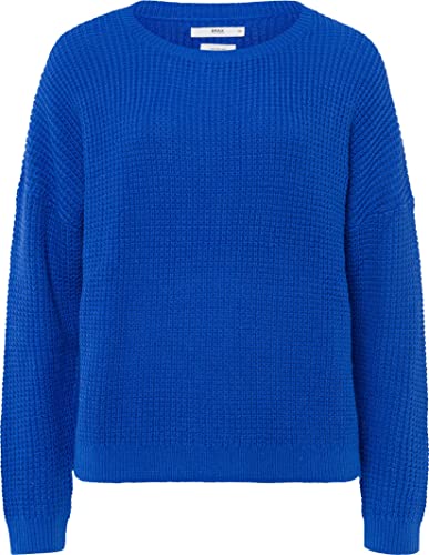 BRAX Damski sweter Style Lisa Wool Mix, Niebieski (Artic Blue 25), 34