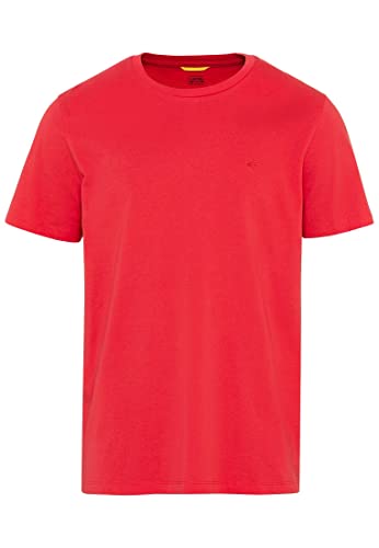 camel active Męski t-shirt 409745/1T01, Berry Red, XXL, czerwony (berry red), XXL