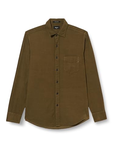 Replay Koszula męska regular fit, 928 Dark Olive, L