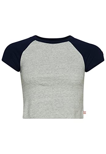 Superdry Koszula damska, Athletic Grey Marl/Rich Navy, 34