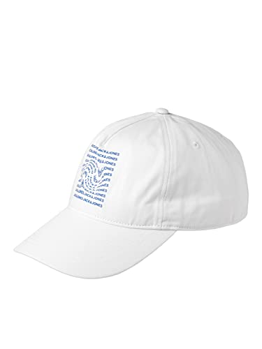 JACK & JONES Męska czapka JACTWIRL Cap, biała, jeden rozmiar, biały, jeden rozmiar