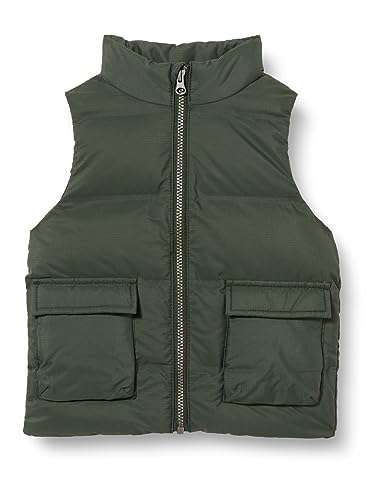 NAME IT Chłopcy NKMMELLOW Puffer Vest TB Kamizelka buforowa, Deep Forest, 128, Deep Forest, 128