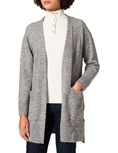 camel active Damski kardigan z delikatnej dzianiny, szary, XXL