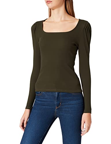 ONLY Onlnessa Life L/S Square Neck Top JRS koszulka z długim rękawem, rodzynka, S