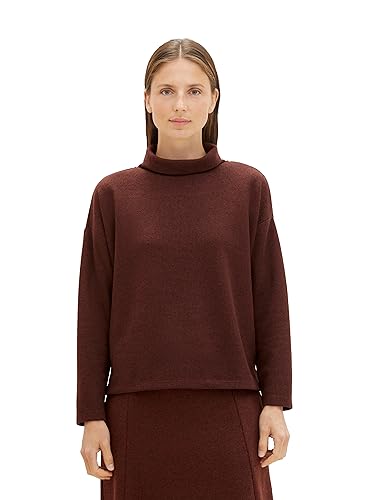 TOM TAILOR Bluza damska, 32404 - Raisin Melange, M