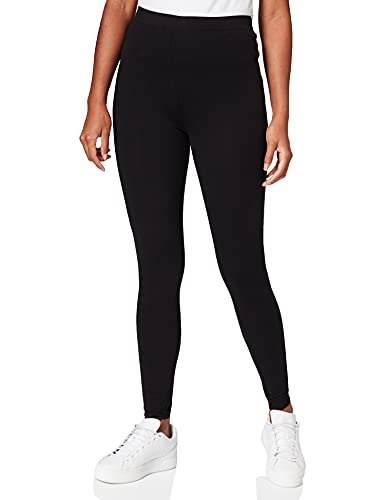Urban Classics Damskie legginsy z wąskim ściągaczem i delikatną koronką na końcach nogawek, spodnie rekreacyjne i sportowe, rozmiar XS do 5XL, czarny, XL