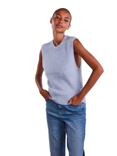 PIECES Damska kamizelka z okrągłym dekoltem Noos BC Pullunder, Kentucky Blue, XS