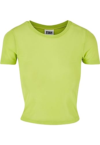 Urban Classics Damska koszulka z krótkim rękawem z siateczki, Frozenyellow, XS
