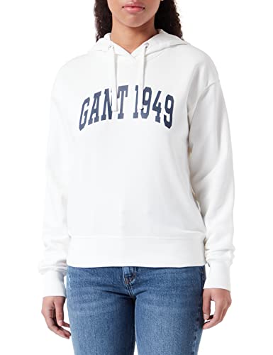 GANT MD. Logo Hoodie Damska bluza z kapturem, Eggshell, XXL