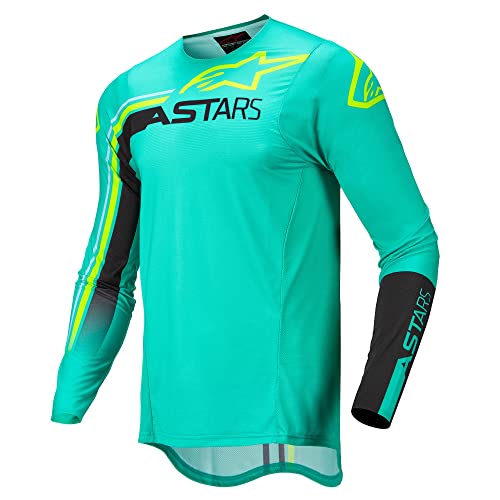 Alpinestars Supertech Blaze Jersey Black/Orange/Fluo Yellow, Czarny/Orange/Fluo Yellow, L
