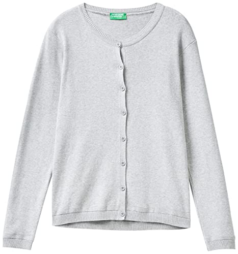 United Colors of Benetton kardigan damski, Szary melanż średni 501, L