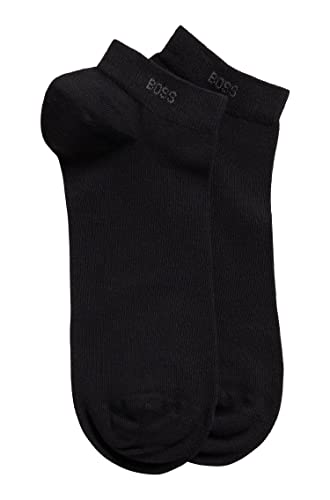 BOSS Męskie skarpety do sneakersów, Business Socks AS Uni CC 2 pary, -001 Black, 47-50 EU