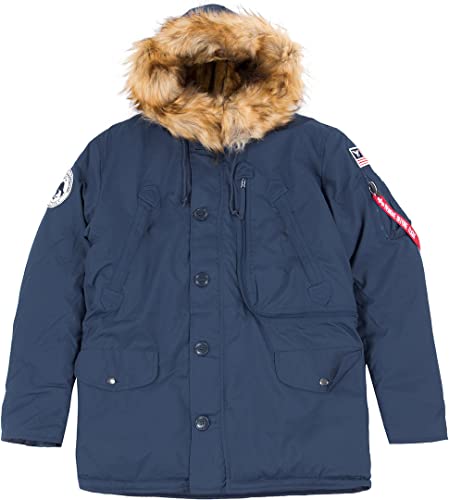 ALPHA INDUSTRIES Męska kurtka polarowa, granatowy (New Navy), 3XL