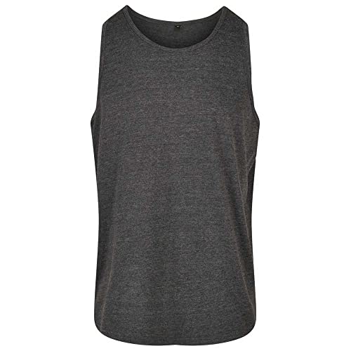Build Your Brand Męski Basic Tank T-Shirt, Basic męski tank top z bawełny na lato, dostępny w wielu kolorach, rozmiary XS-5XL, antracyt, 4XL