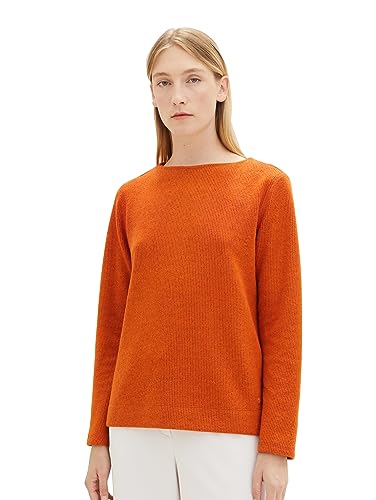 TOM TAILOR Bluza damska, 32403 - Gold Flame Orange Melange, S