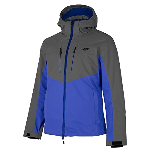4F Męska kurtka narciarska Kumn011 dżinsy, antracyt, XXXL, Antracyt, 3XL