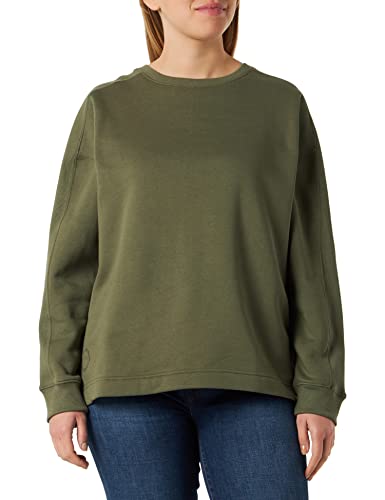 Camel Active Womenswear Damska bluza z kapturem, szary oliwkowy, XL