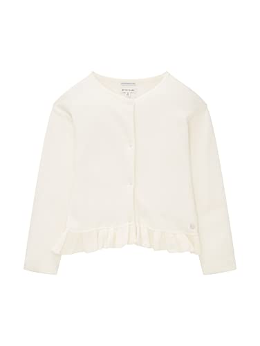TOM TAILOR Dziewczęta kardigan kardigan 1035209, 10348 - Gardenia White, 116-122