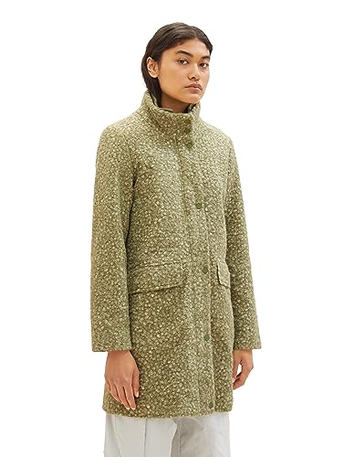 TOM TAILOR Denim Płaszcz damski, 32507 - Dark Pear Green Melange, XXL