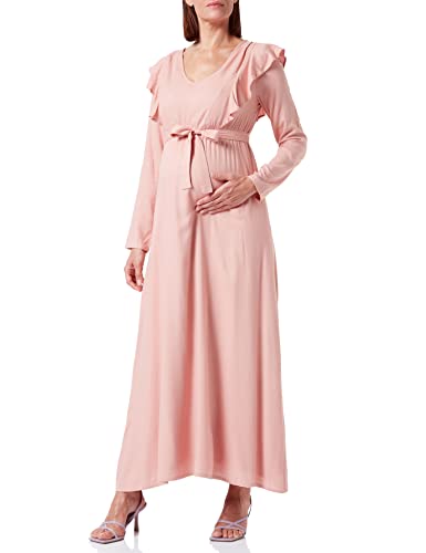 MAMALICIOUS Women's MLBECA Mary L/S Maxi Dress 2F A. EID sukienka midi, Misty Rose, M