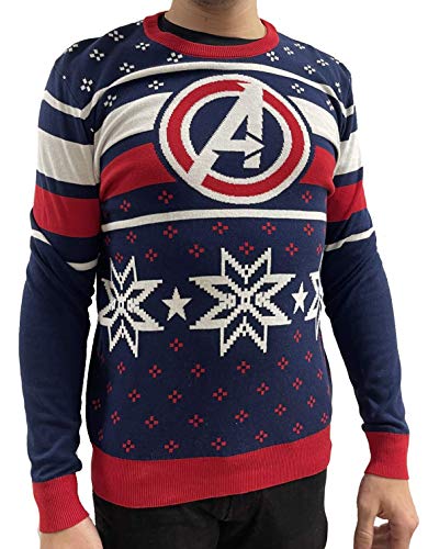 bawełna podział sweter męski, granatowy, M