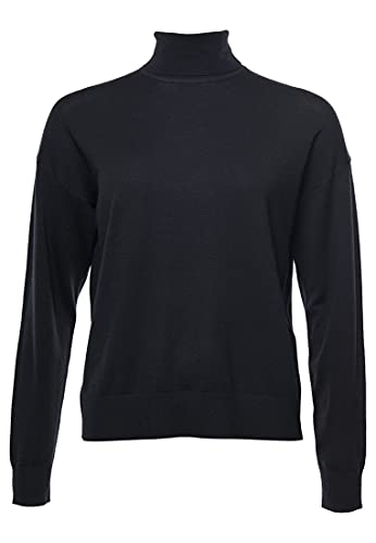 Superdry Solidny sweter damski, Czarny, 40